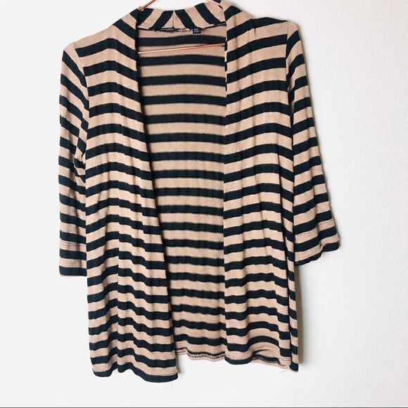 EUC Notations Striped Cardigan Sweater - Picture 2 of 6